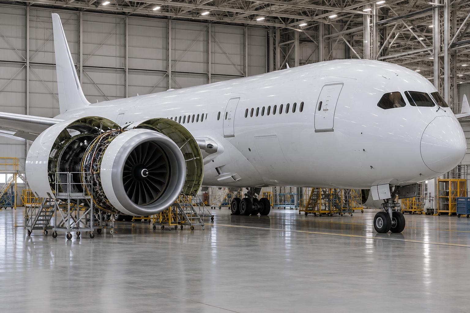 Boeing 787 aircraft type training for maintenance staff